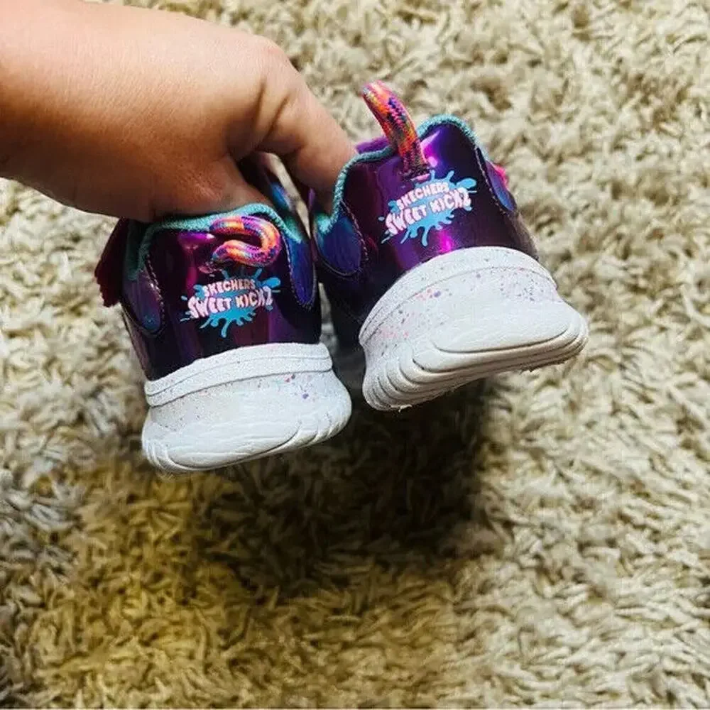 Skechers Toddler Girl's Jumpsters Sweet Kickz Scented Sneakers Size 6
